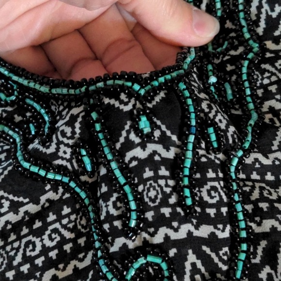 Boho beaded swim cover-up - Picture 3 of 3